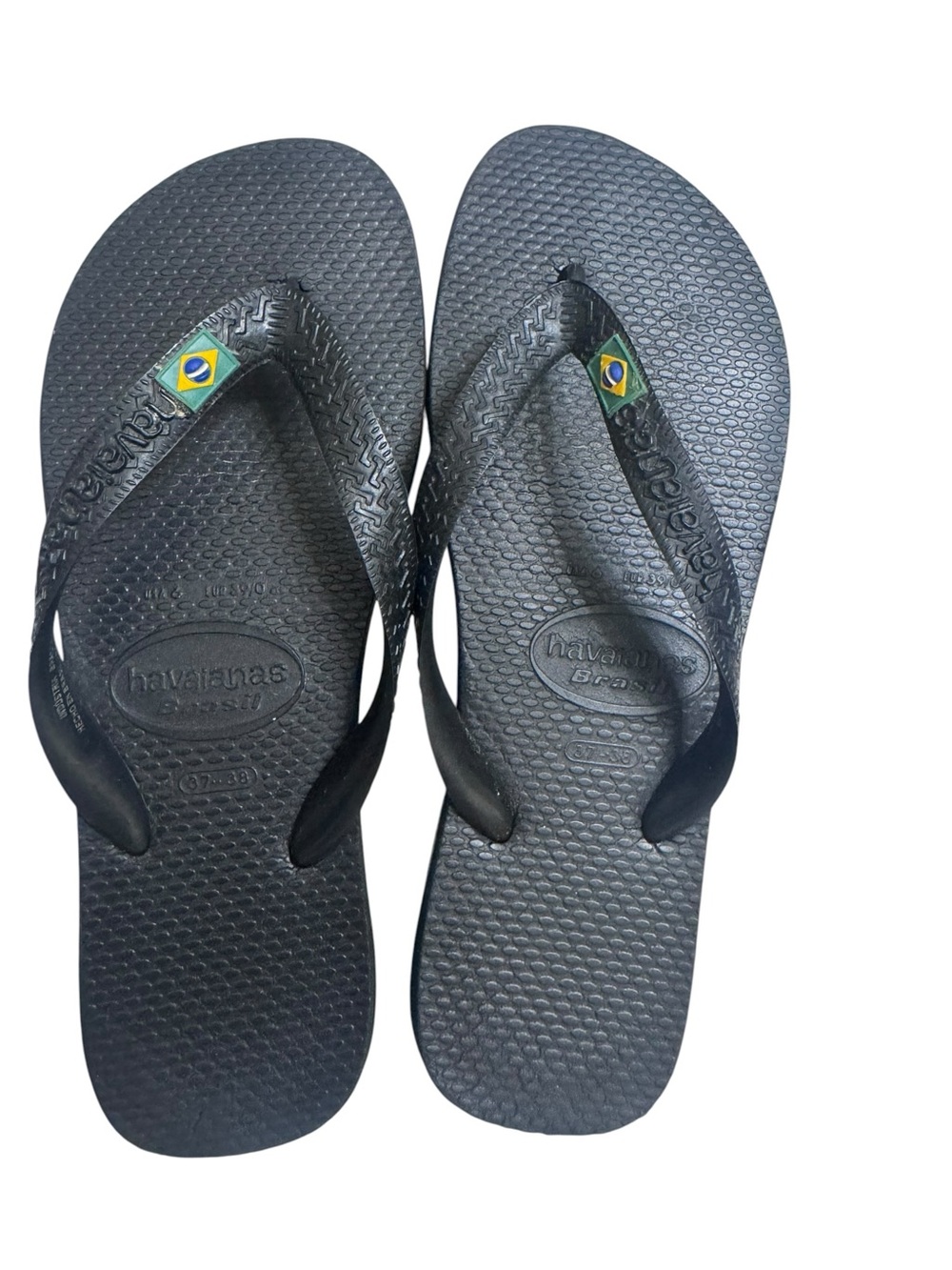 HAVAIANAS Slim Flip Flops in black